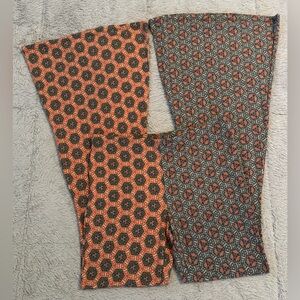 BUCKETLIST NWOT Vibrant Boho Patterned Fit & Flare Pants SO SOFT, FLUID & COMFY